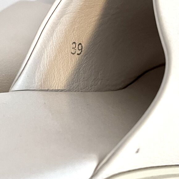 Copenhagen CPH 231  White Chunky Leather Slides Women 39 (8.5 US) Minimalist - Picture 6 of 7